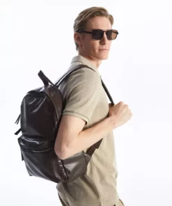 کوله پشتی مردانه با ظاهر چرم برند LC Waikiki - 828383855