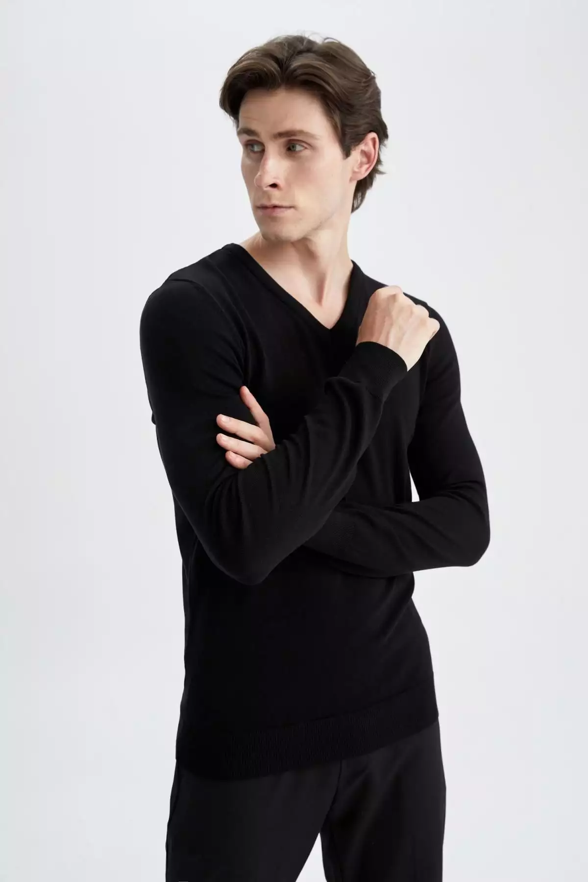 ک pullover یقه V کشباف برای آقایان مدل Y0799AZ22AU برند Defacto - 332375581