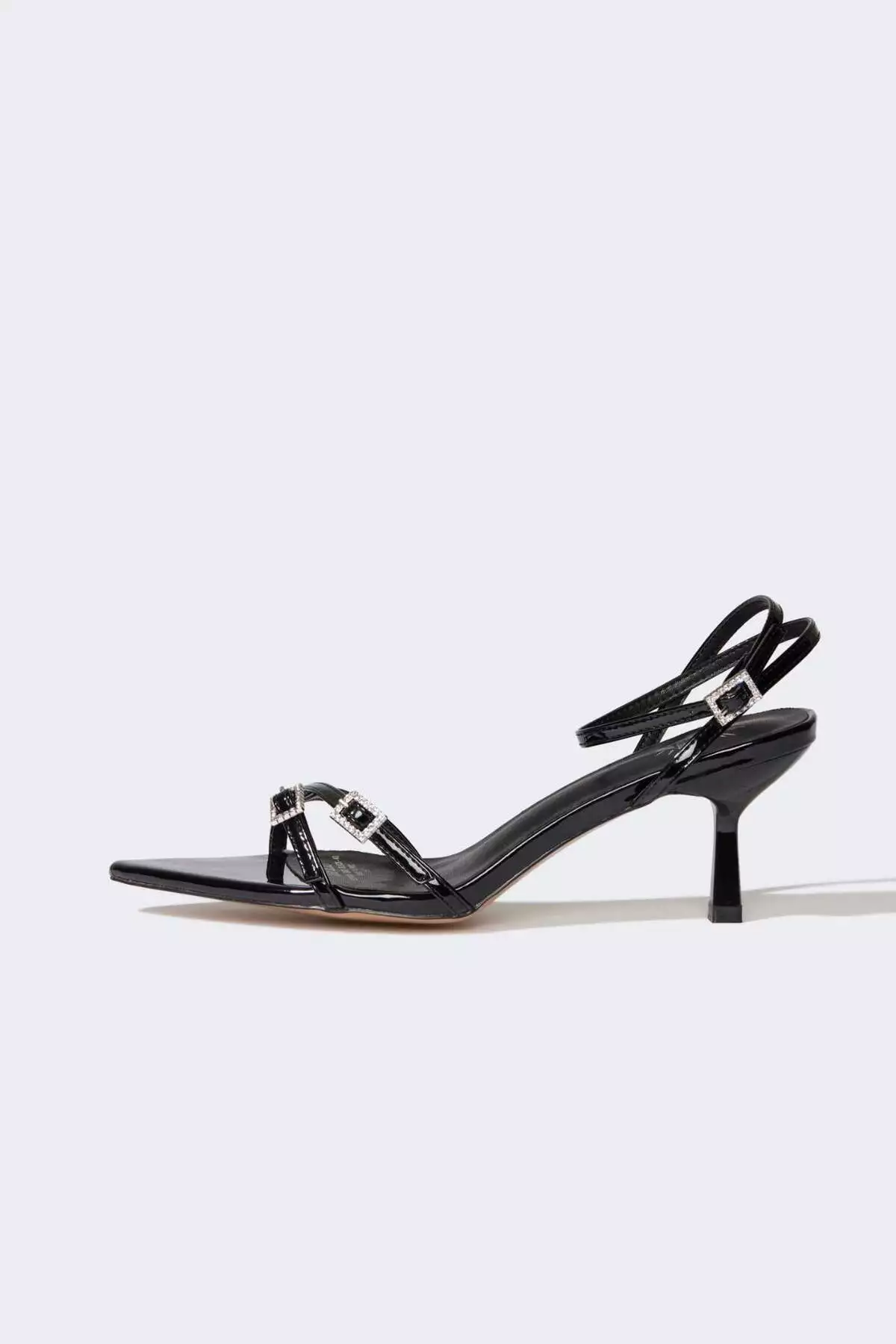 صندل پاشنهدار مصنوعی با کفی بلند زنانه E2514AX25SM برند Defacto - 922279654