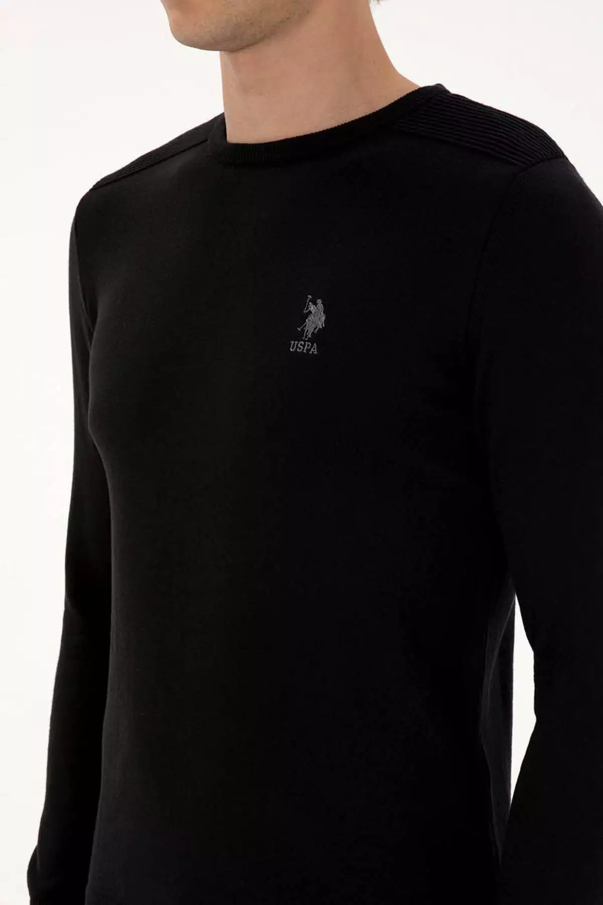 پلیور بافت سیاه برند U.S. Polo Assn. - 991330671