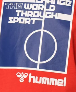 تی‌شرت مردانه قرمز حکاکی شده 911598-1027 مدل هملنالا برند hummel - 350111074