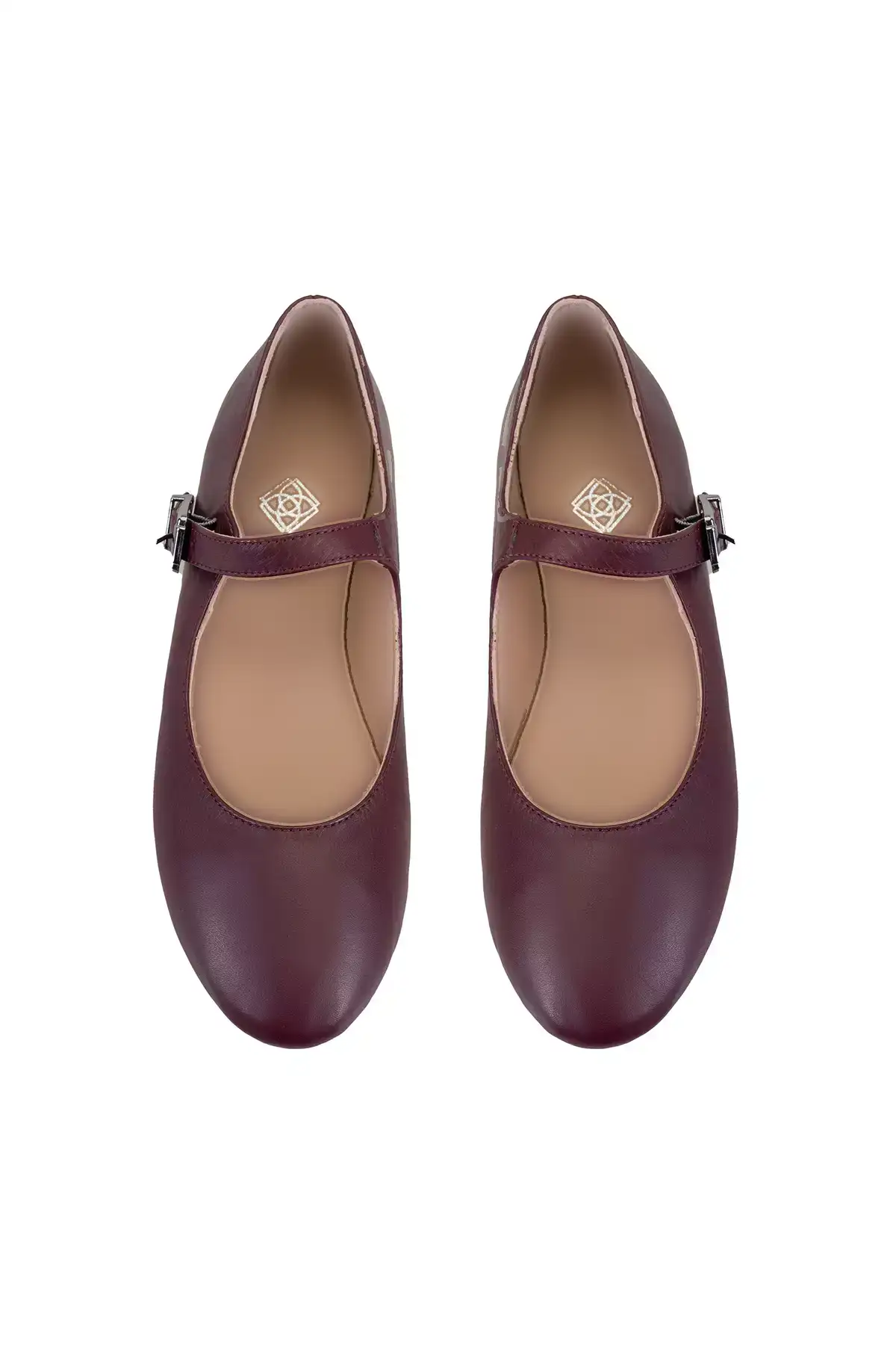 کفش بچگانه مجلسی زنانه با رنگ مارونی از جنس چرم برند Desa - 858914182