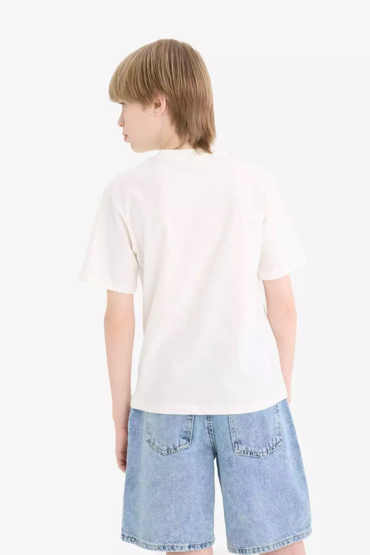 تی شرت آستین کوتاه یقه خدمه پسرانه E7496A825SM - 926705525