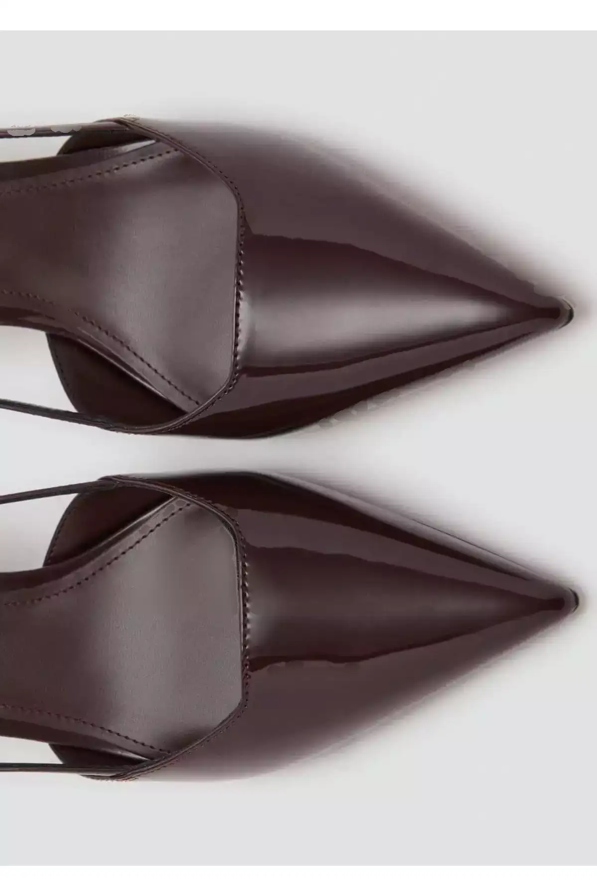 کفش پاشنهدار گربهای براق برند MANGO - 977565478