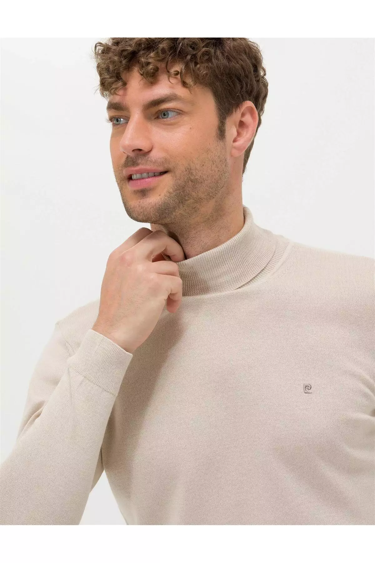 پلیور ساده یقه گرد تناسبSlim Fit برند Pierre Cardin - 778732755