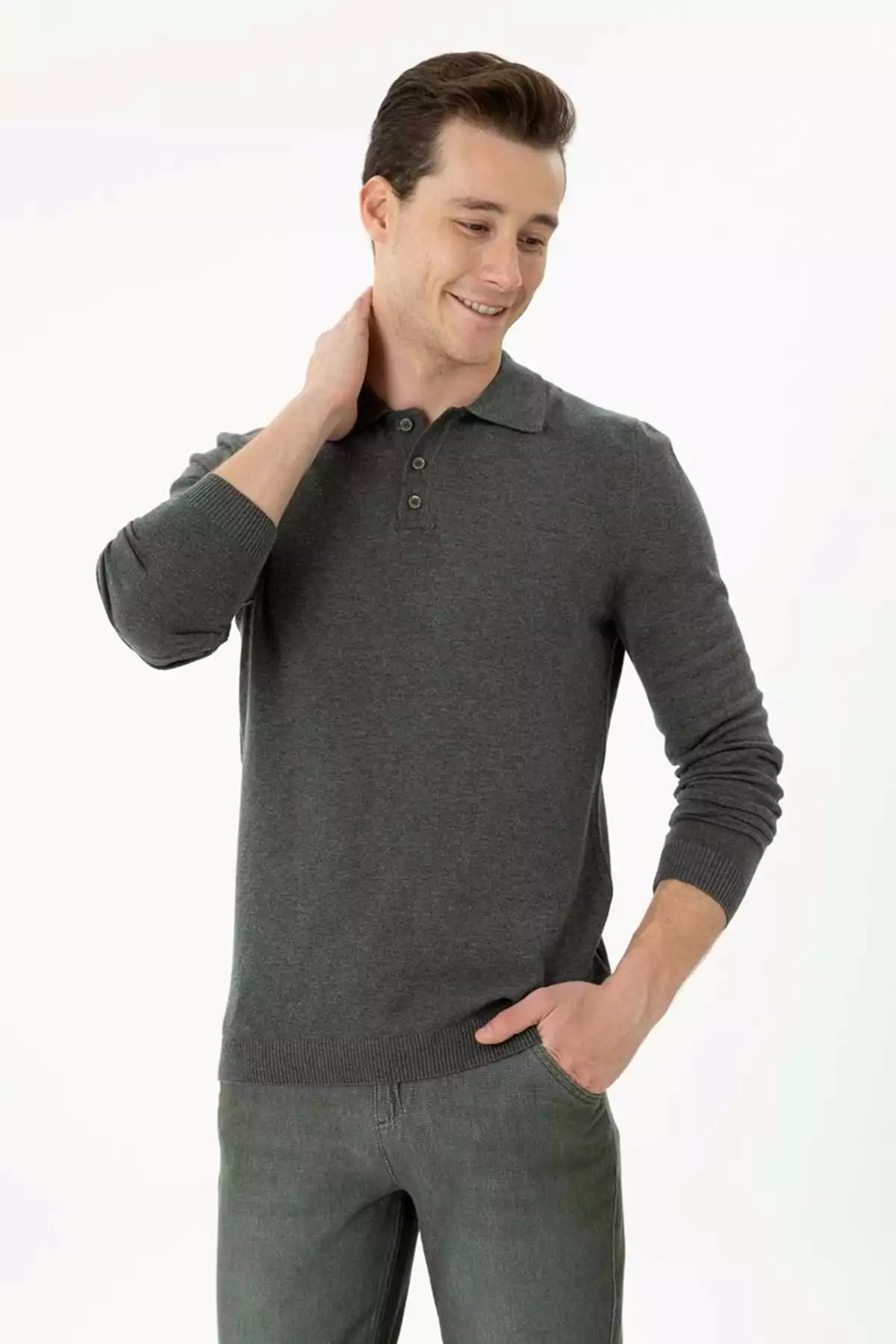 سوئیشرت بافت U.S POLO مدل 1669945 RAHAB - رنگ آنتراسیت - اندازه S - کد ST07788-ANTRESیت-S برند U.S. Polo Assn. - 864762056