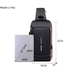 کوله‌پشتی قابل قفل با درگاه شارژ USB برای پشت، کمر و شانه برند Luma Smile - 875928981