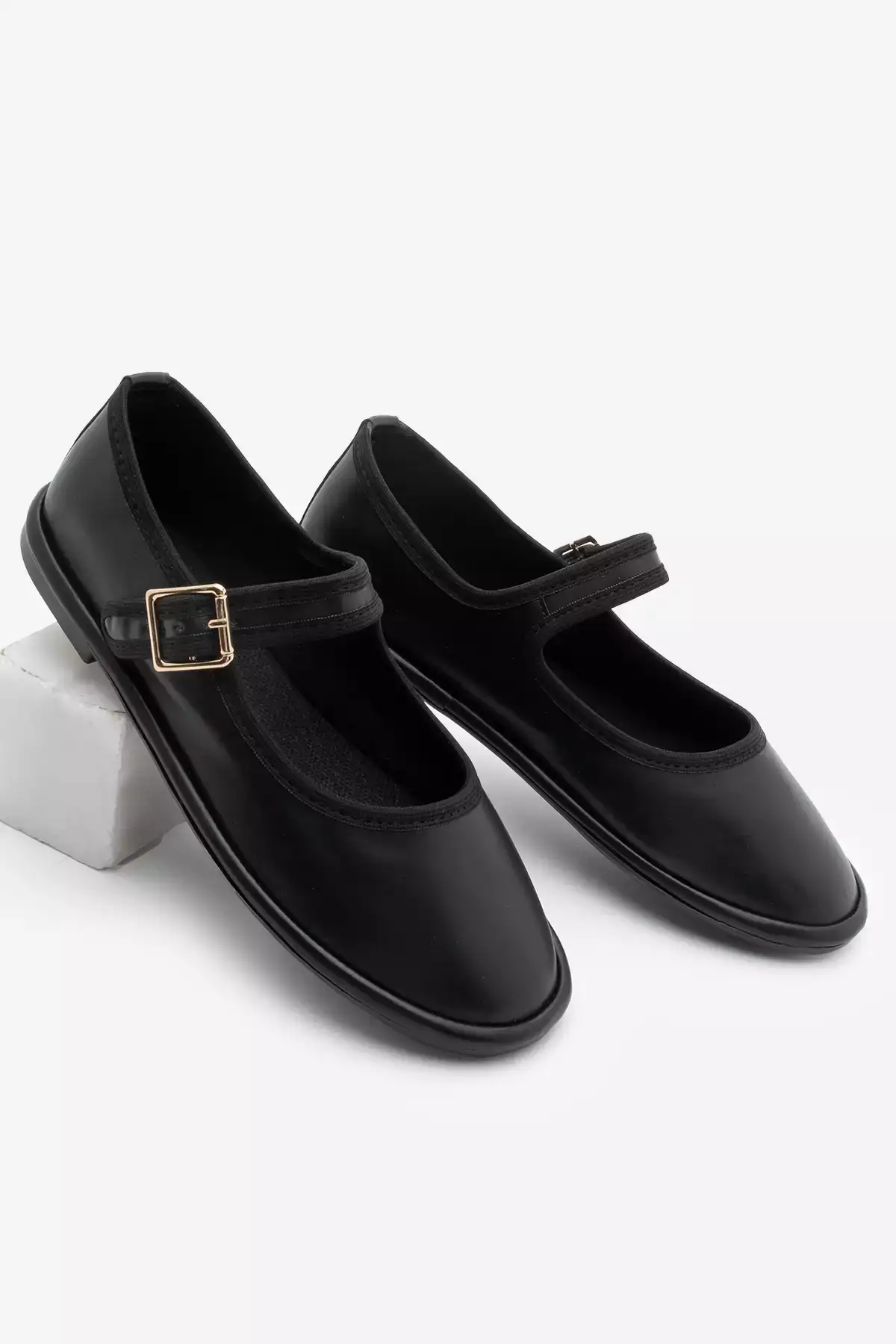 بافت زنانه بنددار لوناری مشکی برند Marjin - 929117040