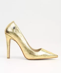 کفش پاشنه بلند طلایی زنانه PC-54053 برند Pierre Cardin - 855546179