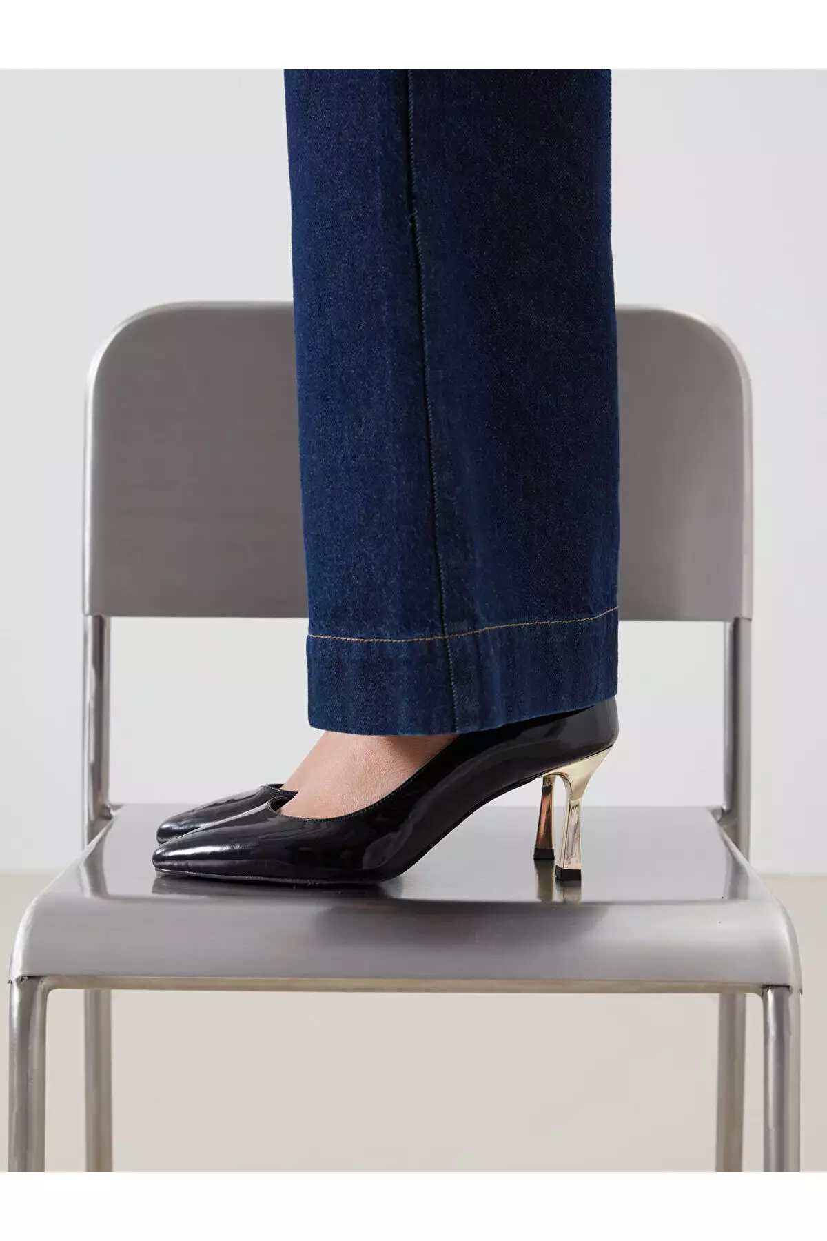 کفش پاشنهدار زنانه با ظاهر چرم جدید فصل پیک برند LC Waikiki - 996577196