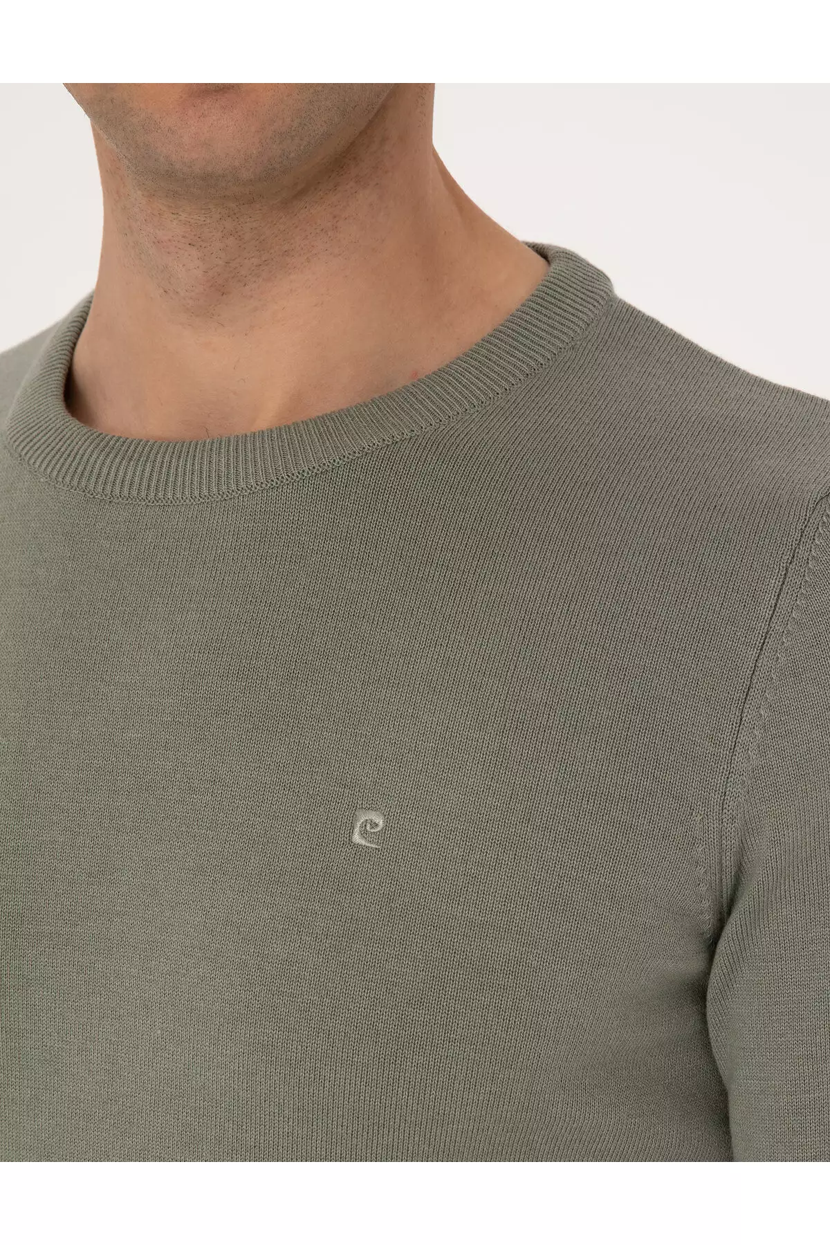 بلوز با یقه گرد اسلیم فیت بافتی آدا چای مدل 50315509-VR255 برند Pierre Cardin - 980923390