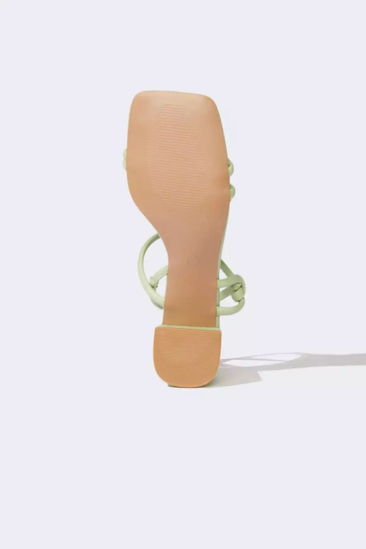 صندل پاشنه بلند زنانه با کفی بلند از چرم مصنوعی مدل E2524AX25SM برند Defacto - 922279682