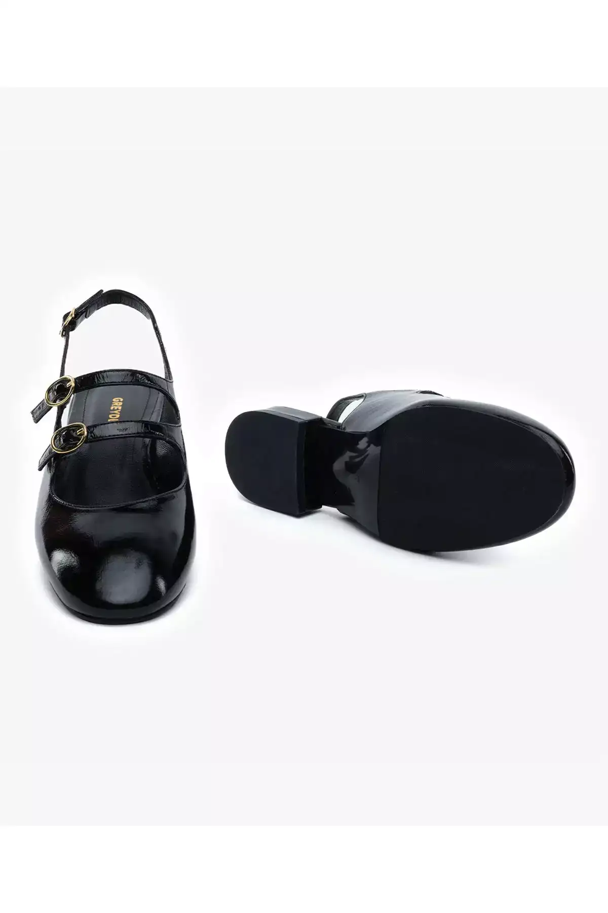 راحتی زنانه با رویه مشکی و چرم طبیعی 5Y2TA59267 برند Greyder - 924803123