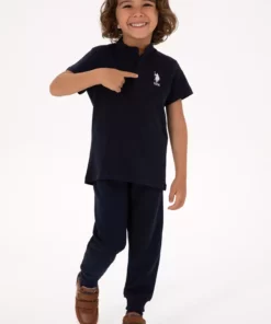 تی‌شرت یقه گرد سرمه‌ای مخصوص پسرانه شماره 50314940-VR033 برند U.S. Polo Assn. - 979224181