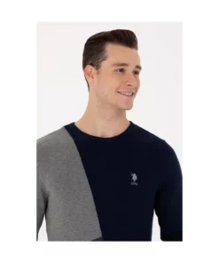 کادری با طرح یقه دارژرمی برند U.S. Polo Assn. - 797844175