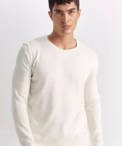 ژاکت بافتنی ساده و کلاسیک یقه گرد Relax Fit مدل D3278AX24WN برند Defacto - 860358423