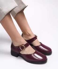 کفش پاشنه بلند کلاسیک زنانه Saeldyl کد 0012300 رنگ bordo روگن برند Riccon - 919955579