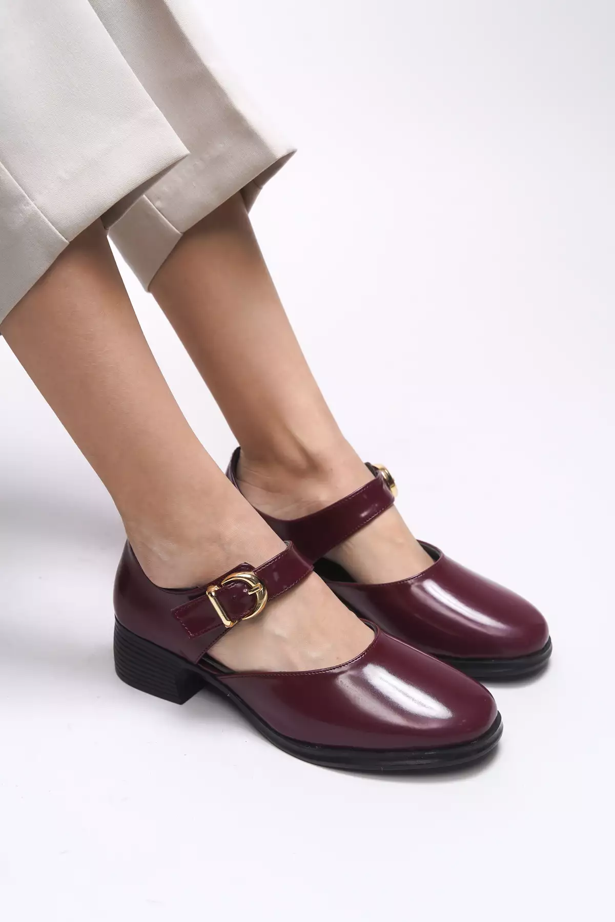 کفش پاشنه بلند کلاسیک زنانه Saeldyl کد 0012300 رنگ bordo روگن برند Riccon - 919955579