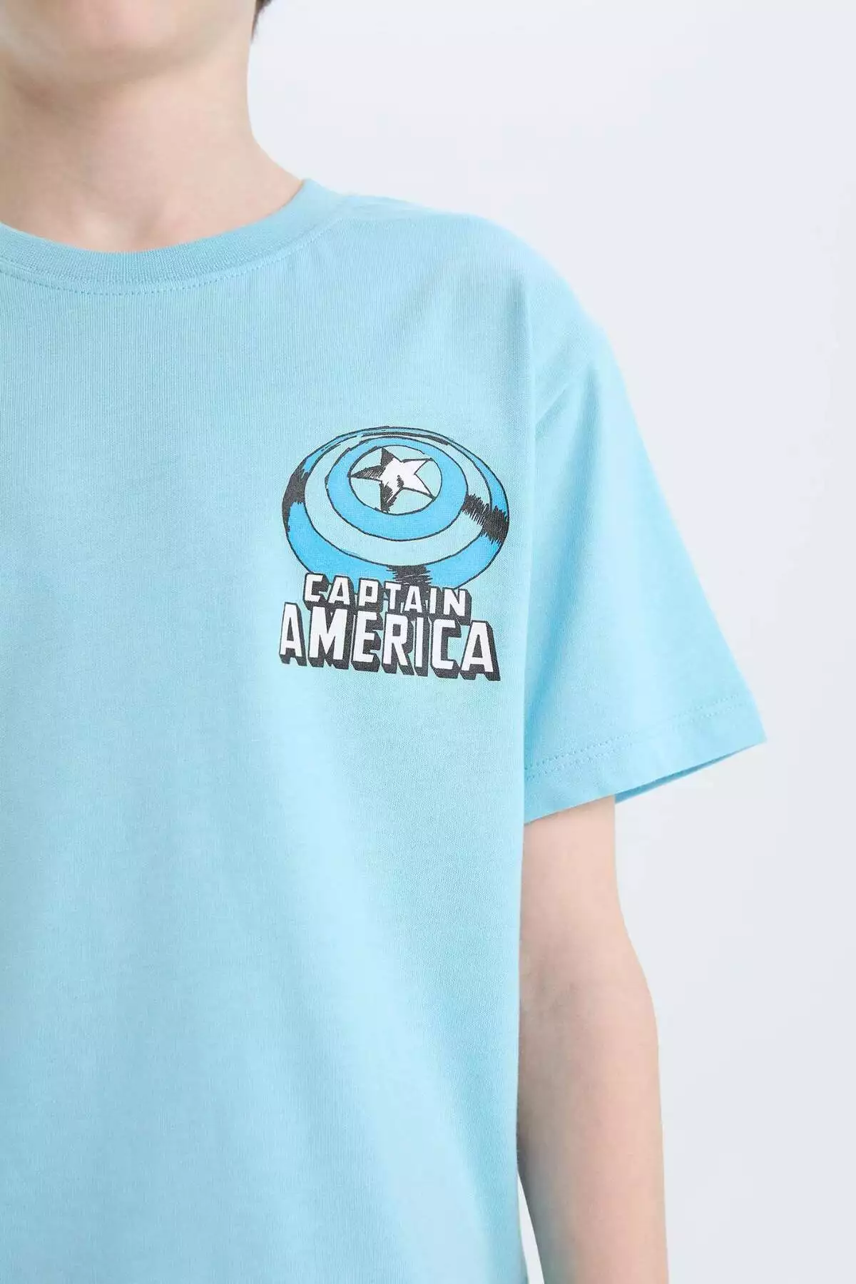 تیشرت آستین کوتاه یقهگرد کودکانه پسرانه مارول اونجرز E3097A825SM برند Defacto - 895012502