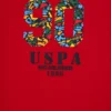 تیشرت یقه دوچرخهای قرمز بچهگانه برند U.S. Polo Assn. - 934140964