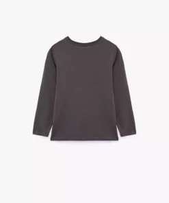 تیشرت پنبه‌ای با یقه گرد و طرح قلب، آستین بلند برند Koton - 988678054