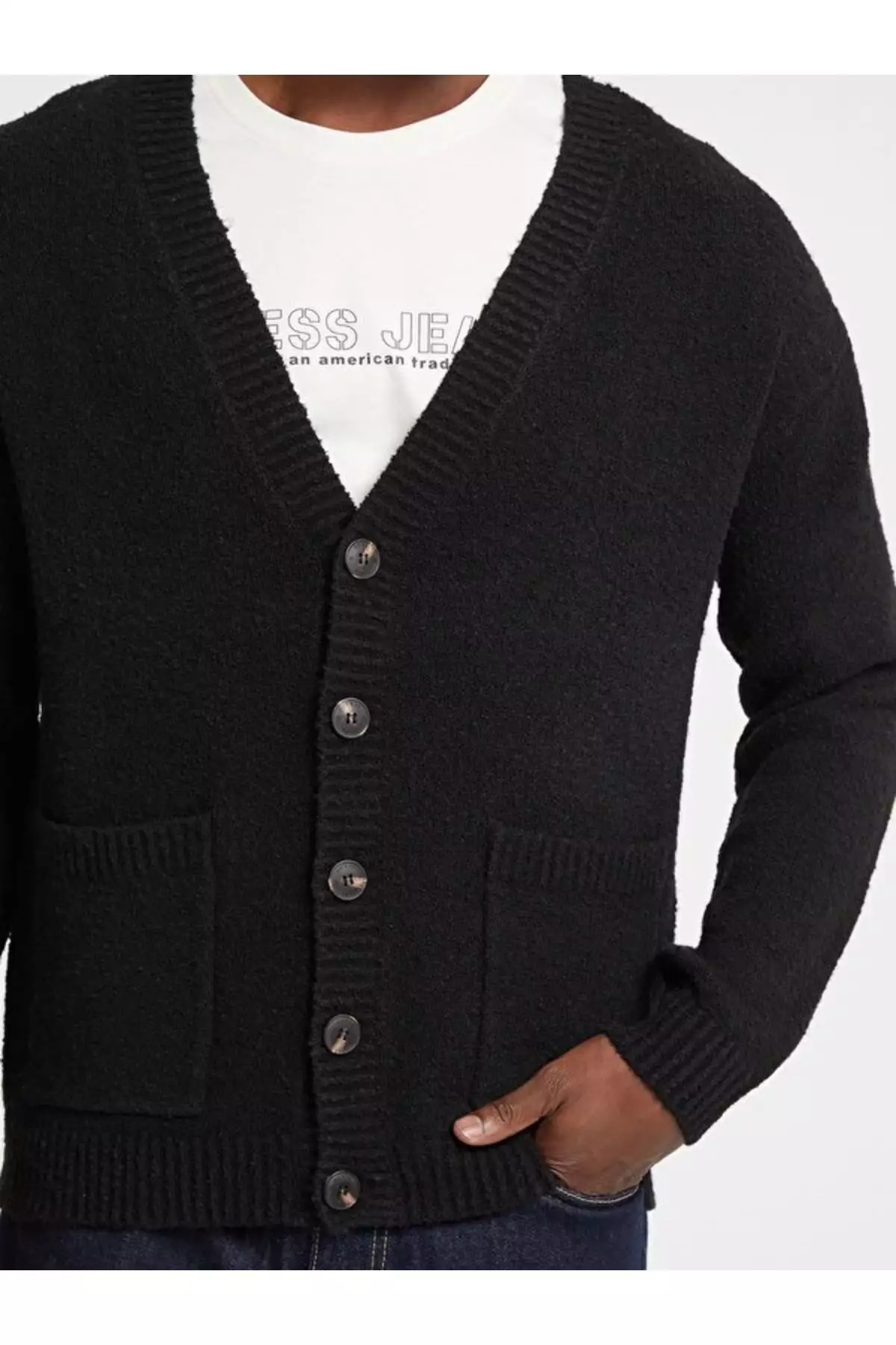 سویشرت جین مردانه برند Guess - 985390759