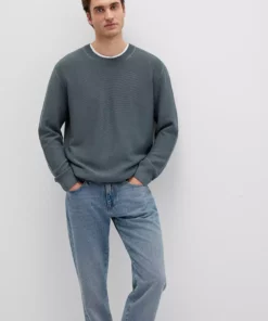 پلیور یقه گرد طوسی مناسب سایز معمولی / 0710197-80889 برند Mavi - 999233903