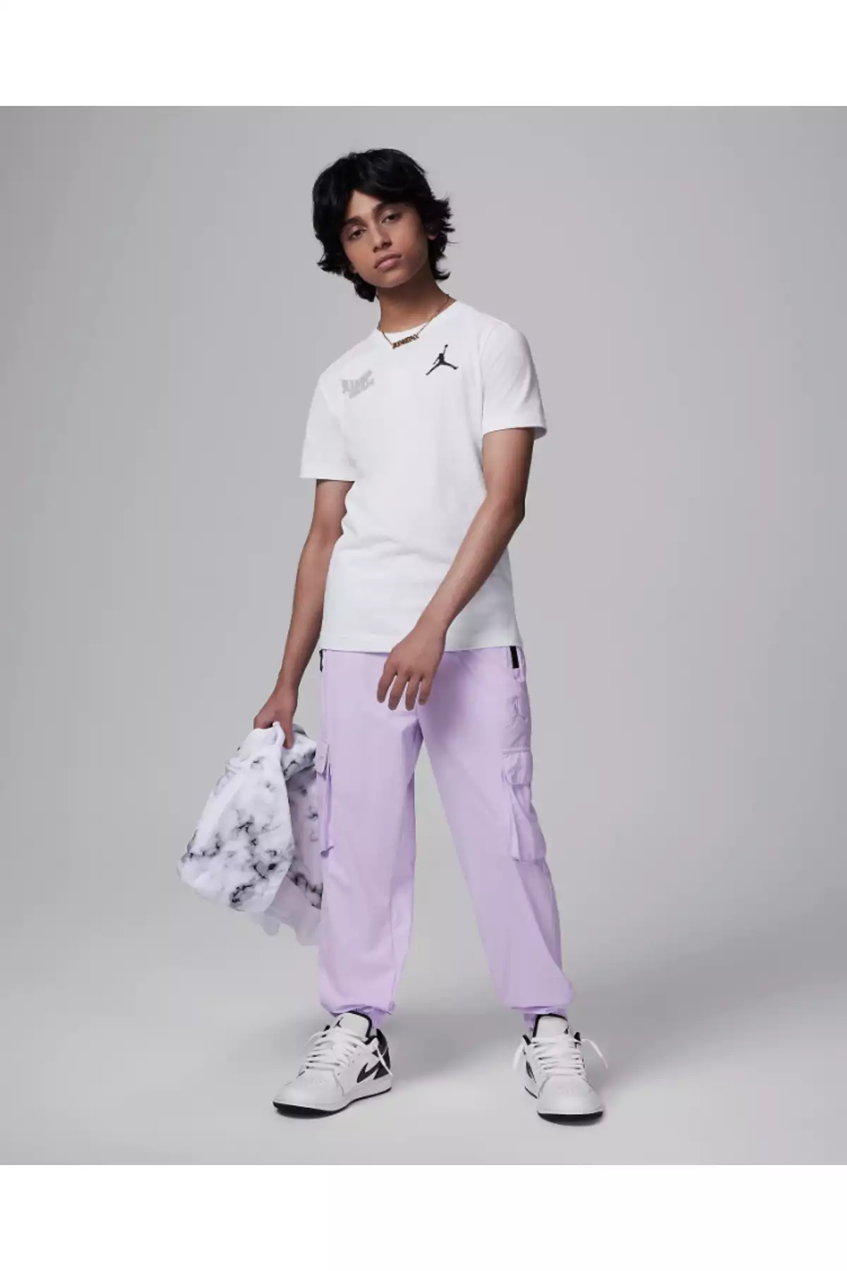 تیشرت مردانه کودک جردن با طرح موجی و شماره مدل 95D120-001 برند Nike - 826729629