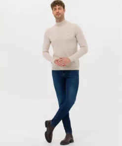 پلیور ساده یقه گرد تناسبSlim Fit برند Pierre Cardin - 778732755