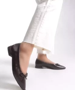 بافت قهوه‌ای، کفش بدمینتون زنانه با نوک تیز 0012502 برند Riccon - 983028529