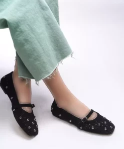 کفش زنانه Eraemius مدل بابت ۰۰۱۲۳۰۰ با رنگ مشکی و جنس سوئیت برند Riccon - 902791888