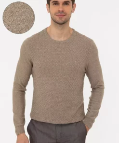 کاپشن مردانه ملانژ شتر G021SZ0TK.000.1292217 برند Pierre Cardin - 164097737