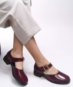 کفش پاشنه بلند کلاسیک زنانه Saeldyl کد 0012300 رنگ bordo روگن برند Riccon - 919955579