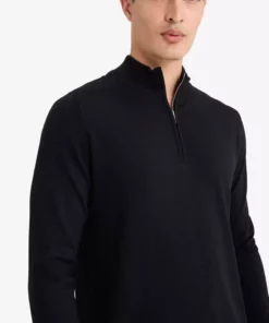 ژاکت بافتنی یقه ایستاده با نیمه زیپ استاندارد فیت D0624AX25AU برند Defacto - 966582822