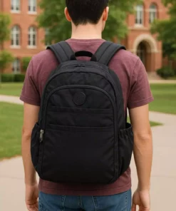 کوله پشتی کرینکیل غیر جنسیتی برای دبیرستان، لیسانس و دانشگاه، با پارچه ضد آب و جیب مخصوص لپ تاپ مدل cty-lbn-104 برند citycenterfashion - 833136031