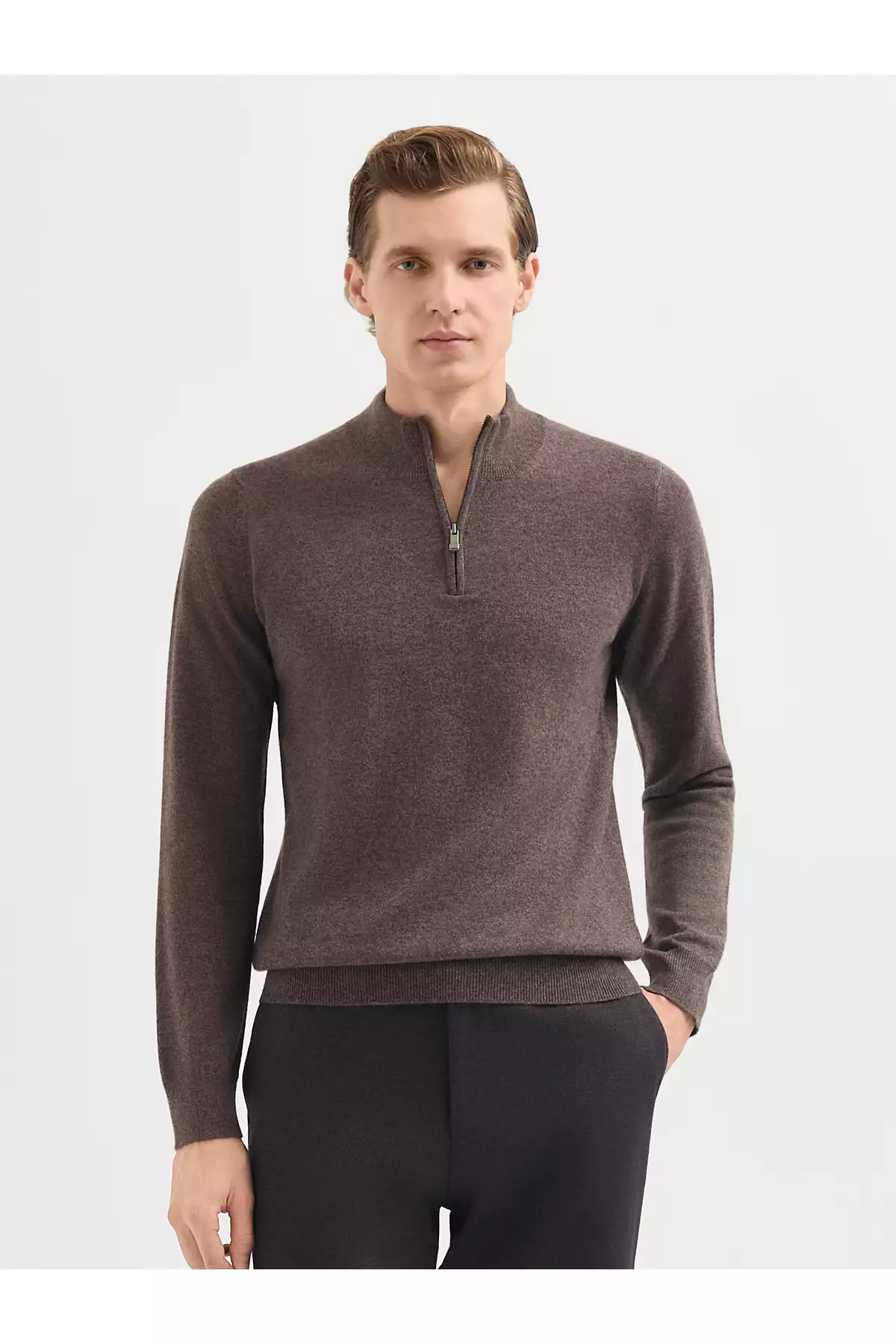 پلیور مردانه مدل اسپرت - قهوهای برند Karaca - 865246620