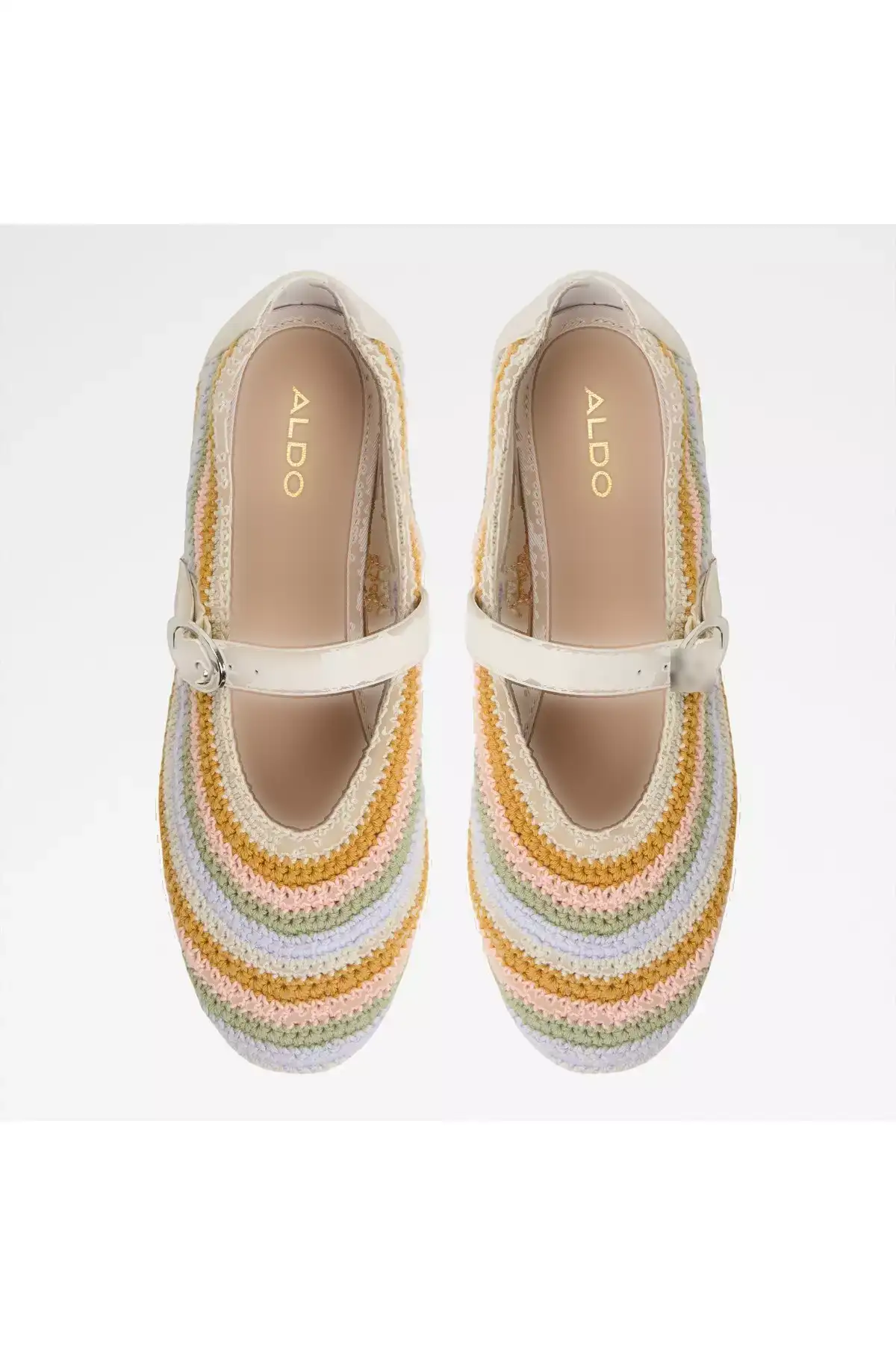 کشی - کفش براق چند رنگ مدل ببت و ماری جین زنانه برند Aldo - 930555009