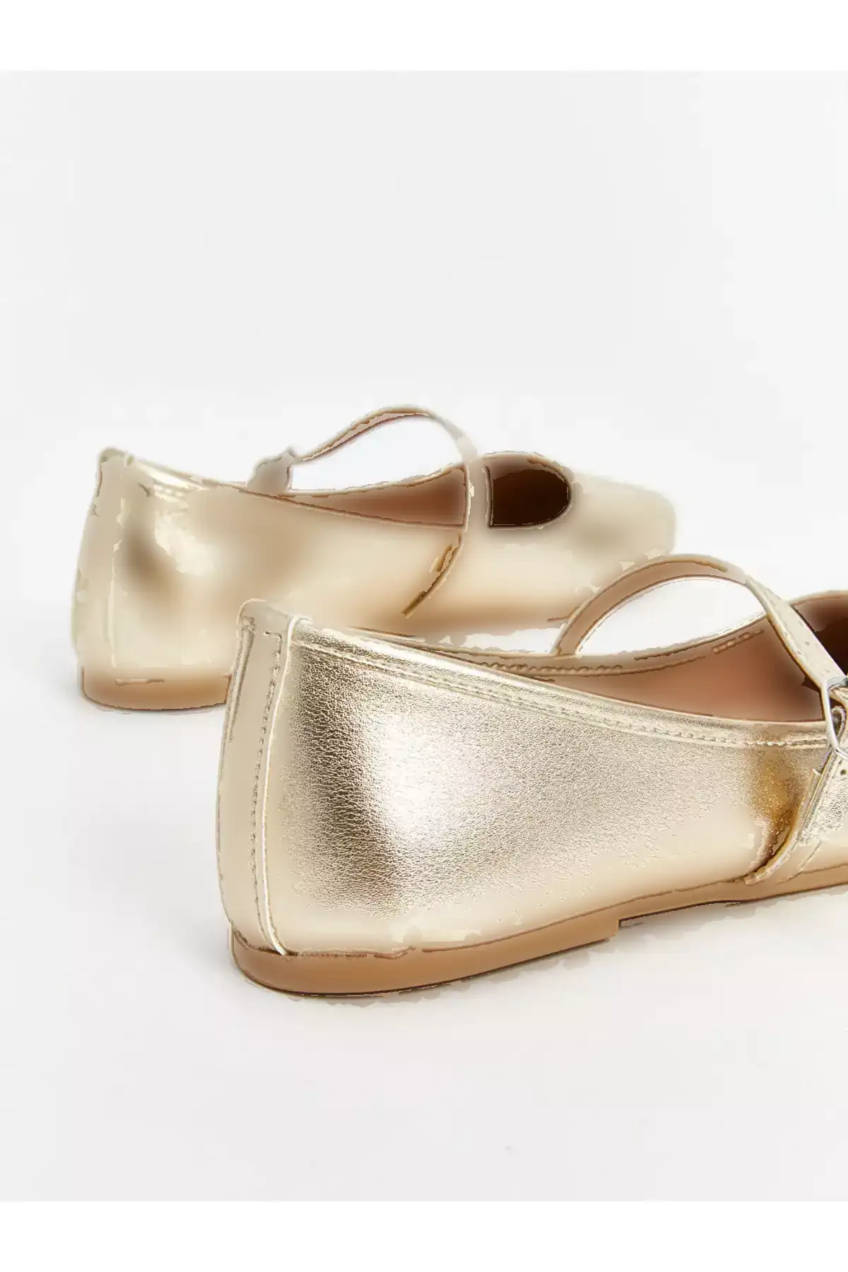 کفش باله زنانه با ظاهر چرم LCW STEPS برند LC Waikiki - 943232937