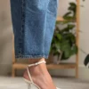 کفش پاشنه نازک زنانه با جزئیات کمربند مچ دست تانیا سدف برند NİŞANTAŞI SHOES - 937807229