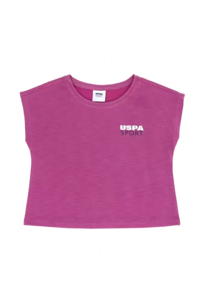 تی‌شرت یقه بازی برای دخترانه مدل بنفشه برند U.S. Polo Assn. - 834529161