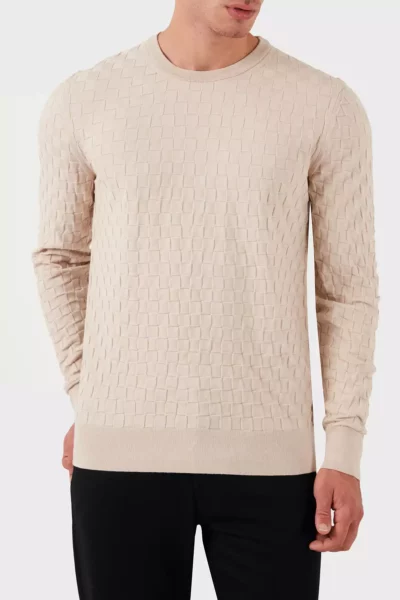 پولکُت مردانه با عرقچین گرد و مناسب بدن، مدل K10K113747ACE برند Calvin Klein - 863009320