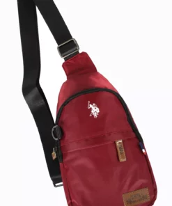 کیف سینهی Plevr 23750، چرم قرمز، مناسب برای دوش و کمر برند U.S. Polo Assn. - 790204948
