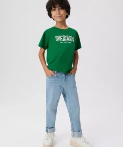 تی‌شرت سبز با چاپ برلین، نوع عادی (Regular Fit) 6610133-85916 برند Mavi - 751124644