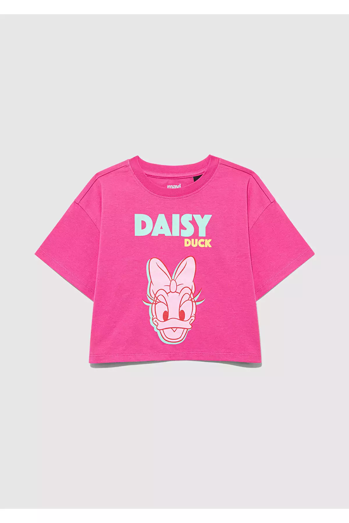 تیشرت صورتی با طرح دیزی داک - مدل فیت آزاد / برش راحت 7610331-71095 برند Mavi - 936169925