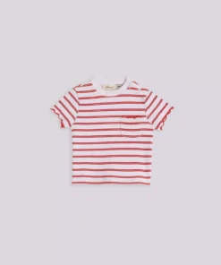 تیشرت راهراه دخترانه بیجی استور برند GB Baby - 929884329