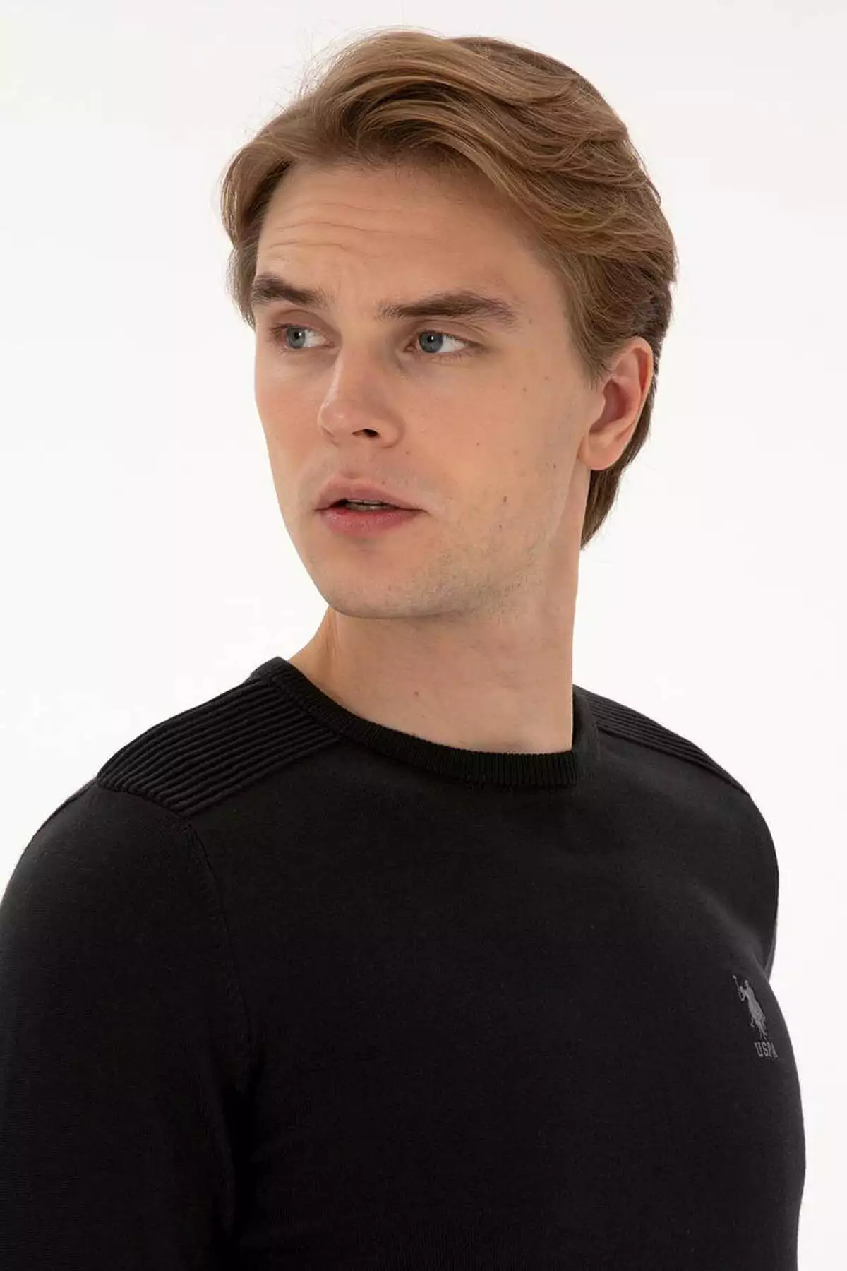 پلیور بافت سیاه برند U.S. Polo Assn. - 991330671