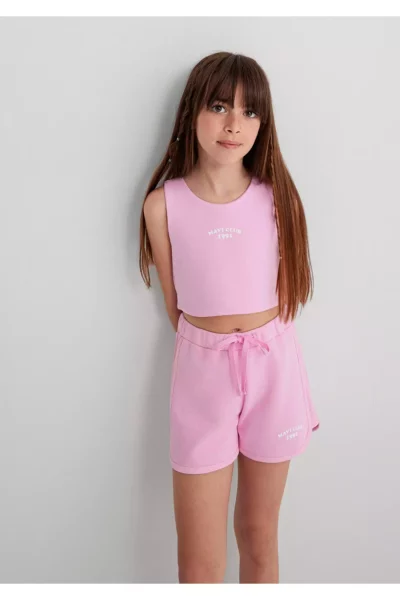 کوتاه‌ت مو به رنگ صورتی با طرح کلاپ / برش فیت و متناسب با بدن 7610326-70973 برند Mavi - 936172244