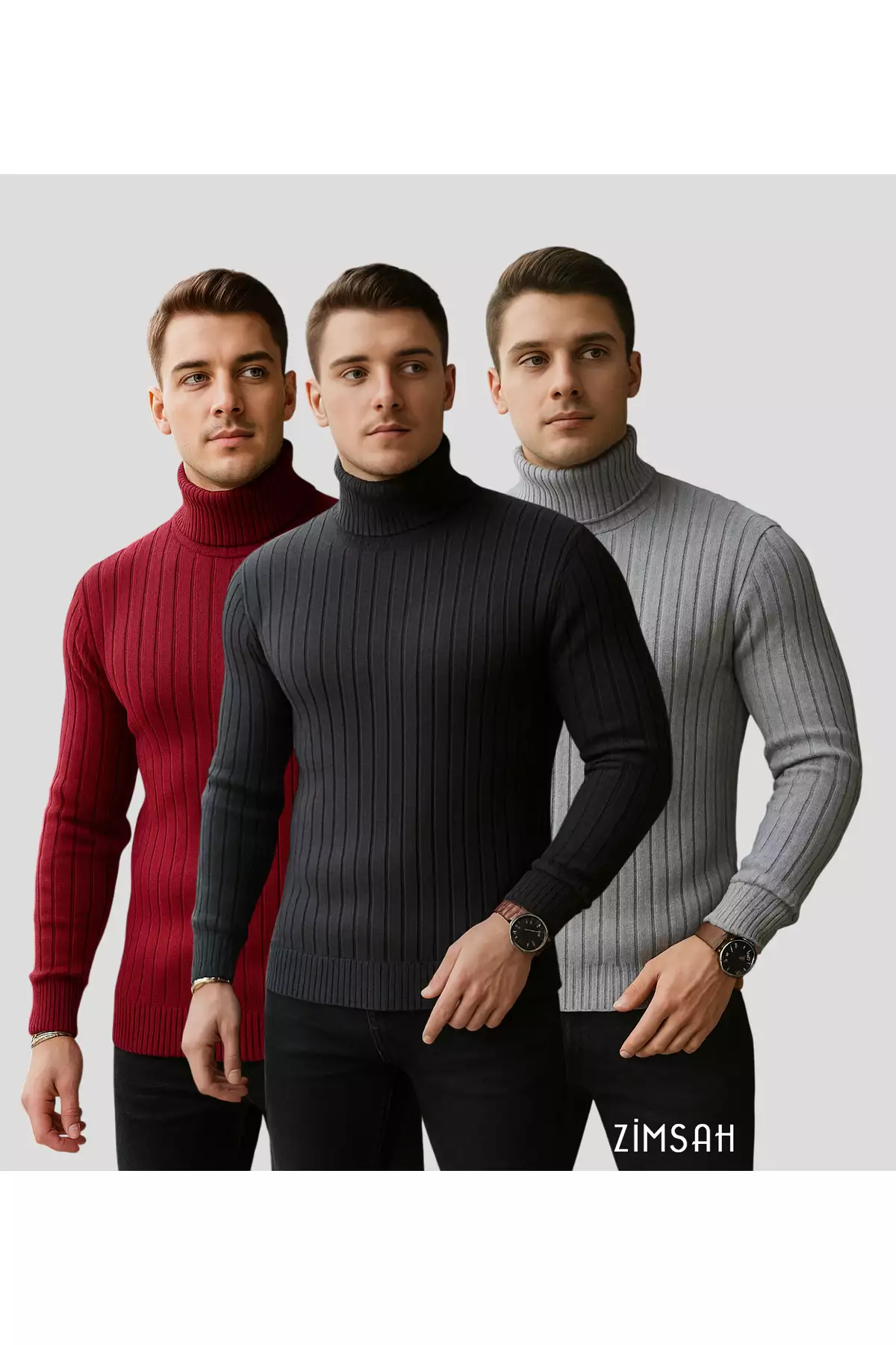 3 عدد ژاکت بافتنی تنگ برند Zimsah - 865300991