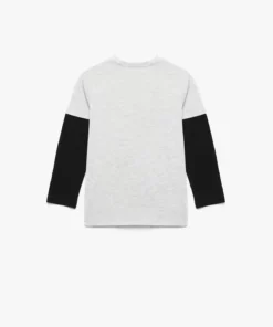 تی‌شرت آستین بلند با طرح دوچرخه و یقه گرد برند Koton - 994011308