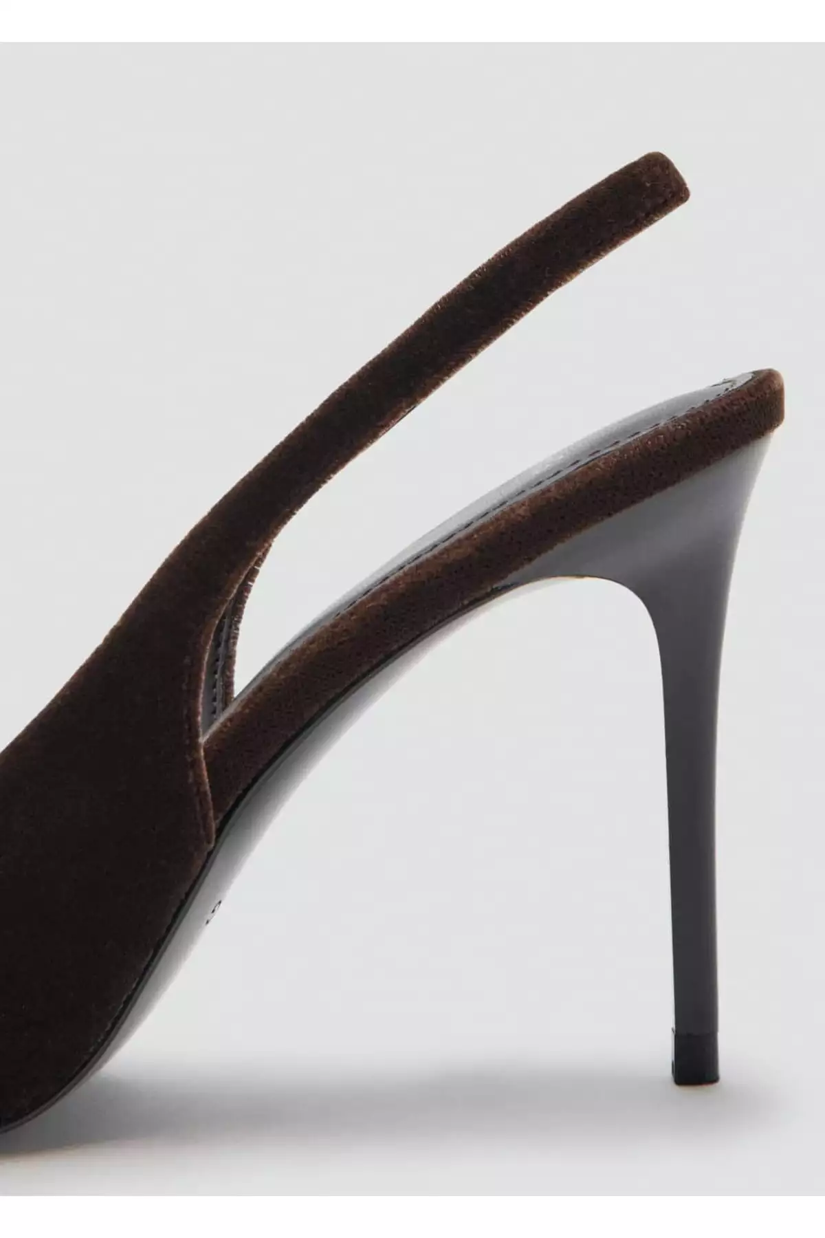 کفش پاشنهدار مخملی برند MANGO - 1033431784